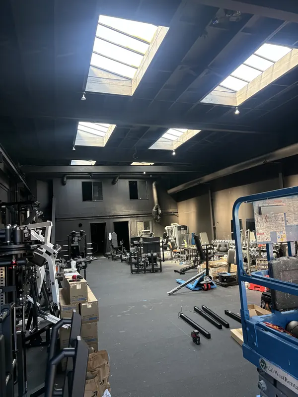 The Belmont commercial space before the lighting installation