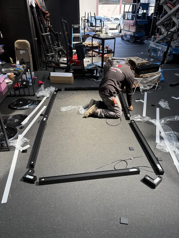 Assembling a decorative LED fixture before mounting