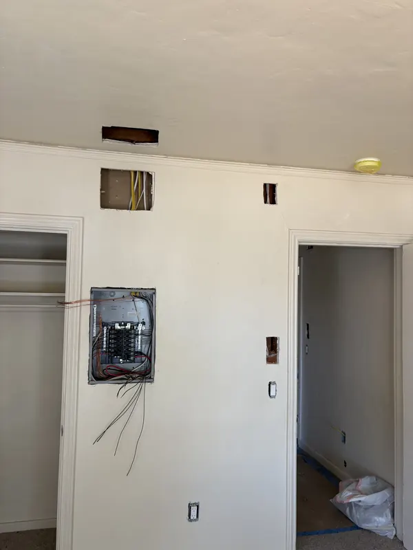 Relocated subpanel with new circuits being added